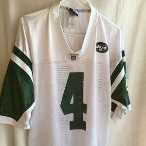 Football Fabre 4 New Jersey jets white Jersey size large